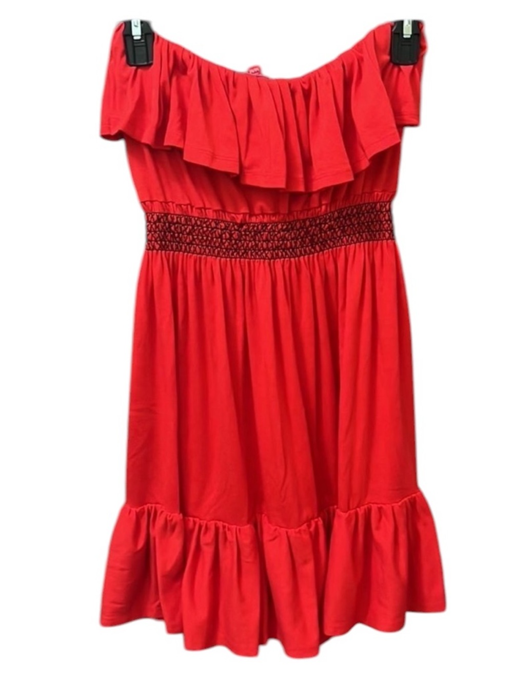 Bongo Red Strapless Mini Dress - Picture 4 of 5